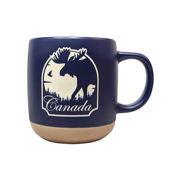 Canada Blue Moose Sand Blasted Mug